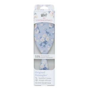 LoveShackFancy Blue Floral Hair Brush